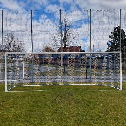 Football HEX M120 futbalová sieť biela-modrá