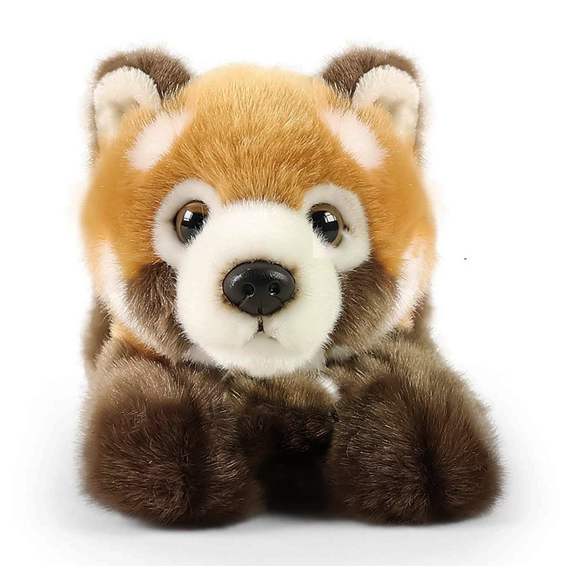 Plyšová panda červená ležiaca