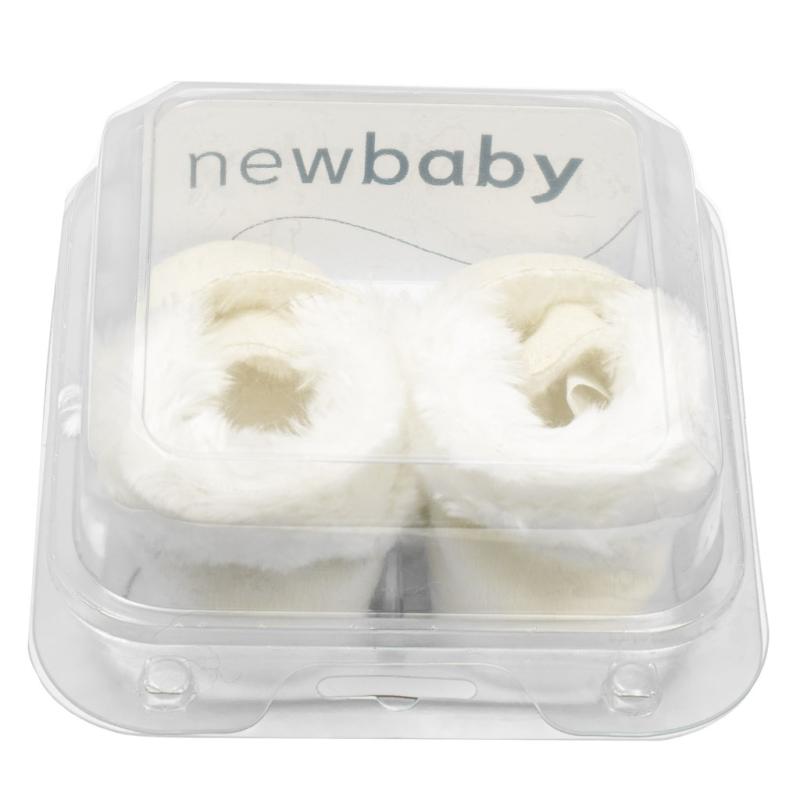 Dojčenské zimné semiškové capačky New Baby 0-3 m béžové 0-3 m