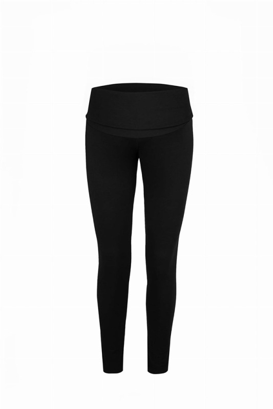 Tehotenské legíny s vysokým pásom milk & love sivá melanž S 4