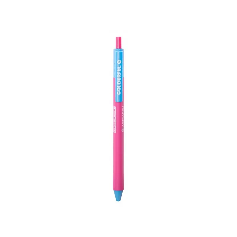 Guľôčkové pero 0,6mm AstraPEN Colorful, modré, stojan, mix farieb, 201022015 2