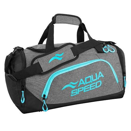 Aqua-Speed Duffle Bag L športová taška sivá-tyrkysová 43 l