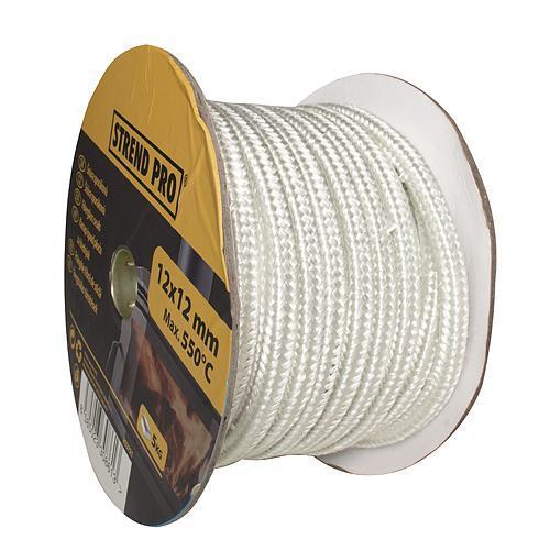 Šnúra sporáková Strend Pro, L-30 m, 12x12 mm, bal. 5 kg, tesniaca šnúra na sklo, na dvierka, n