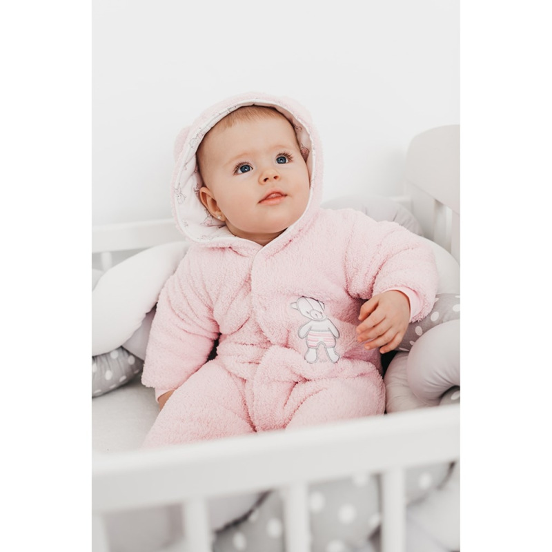 Zimná kombinézka New Baby Nice Bear ružová 68 (4-6m) 5