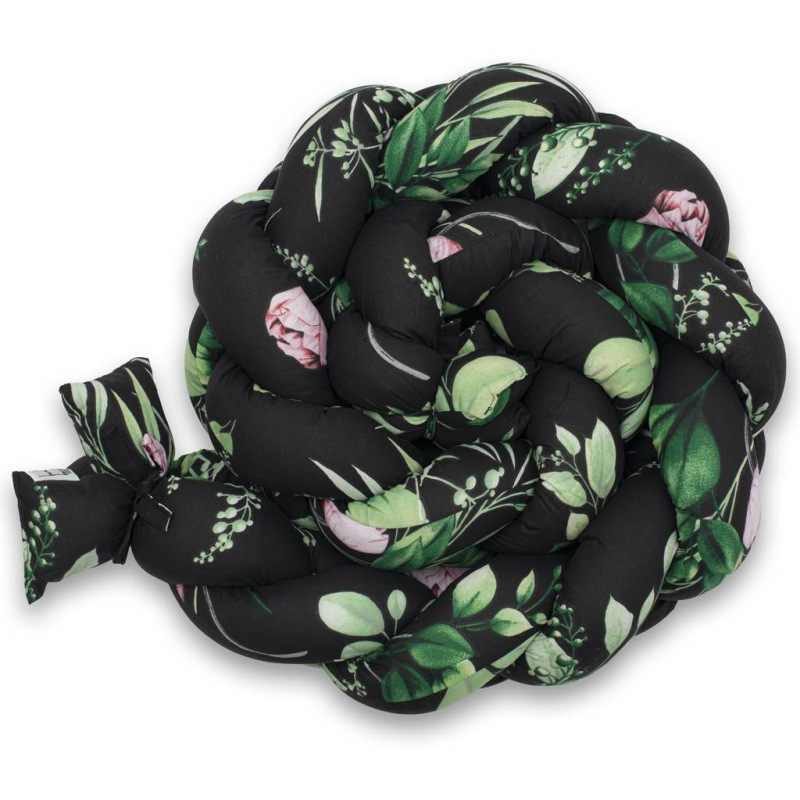 Ochranný mantinel do postieľky vrkoč New Baby Pivonky 1