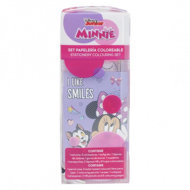 CERDÁ Kreatívny set Minnie Mouse (omaľovánky, pastelky, samolepky, blok), 2700000838