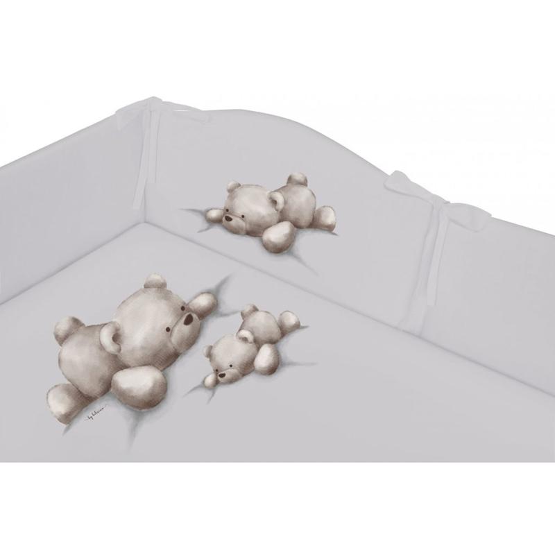 3-dielne posteľné obliečky Belisima Lazy Bear 90/120 grey
