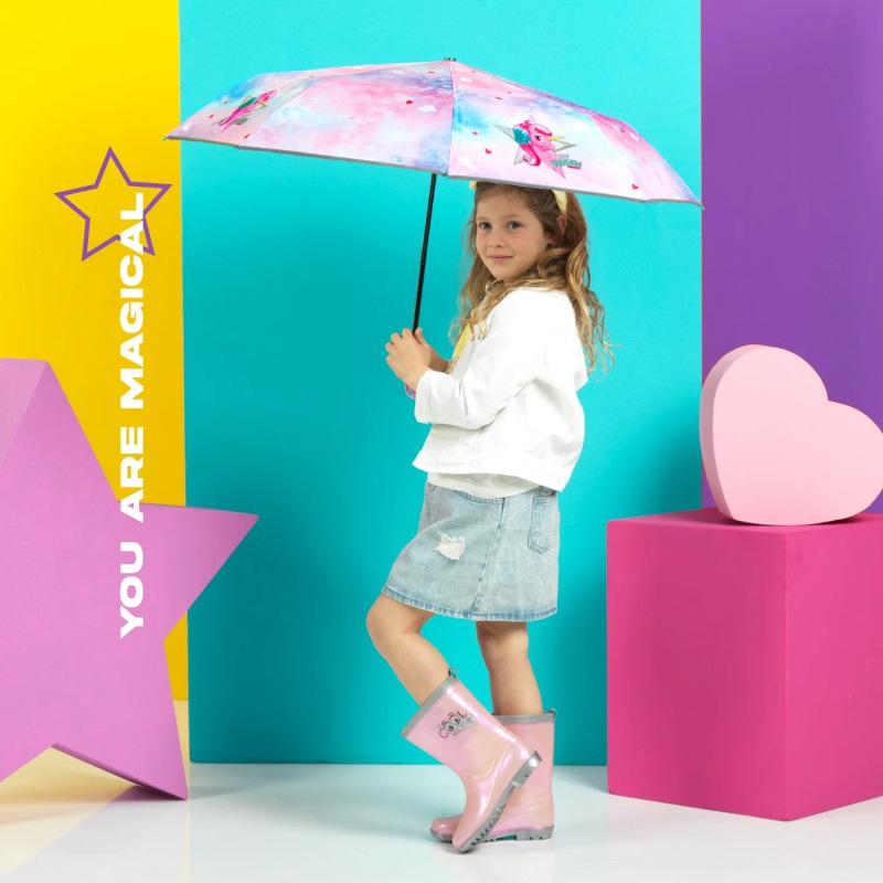 Detské reflexné gumáky Perletti Cool Kids Perlato Rosa, 15595 - 24/25 1