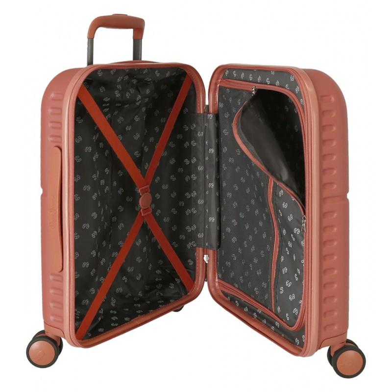 PEPE JEANS Highlight Terracota, ABS Cestovný kufor, 55x40x20cm, 37L, 7689126 (small) 1