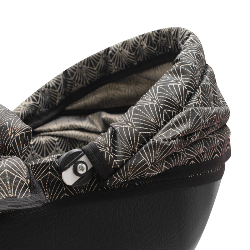 Luxusný detský kočík pre bábiky New Baby COMFORT zlato-čierny 3