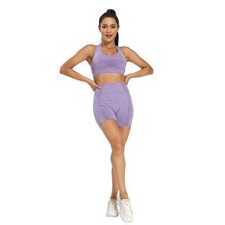 Yoga Rate podprsenka na cvičenie fialová 2