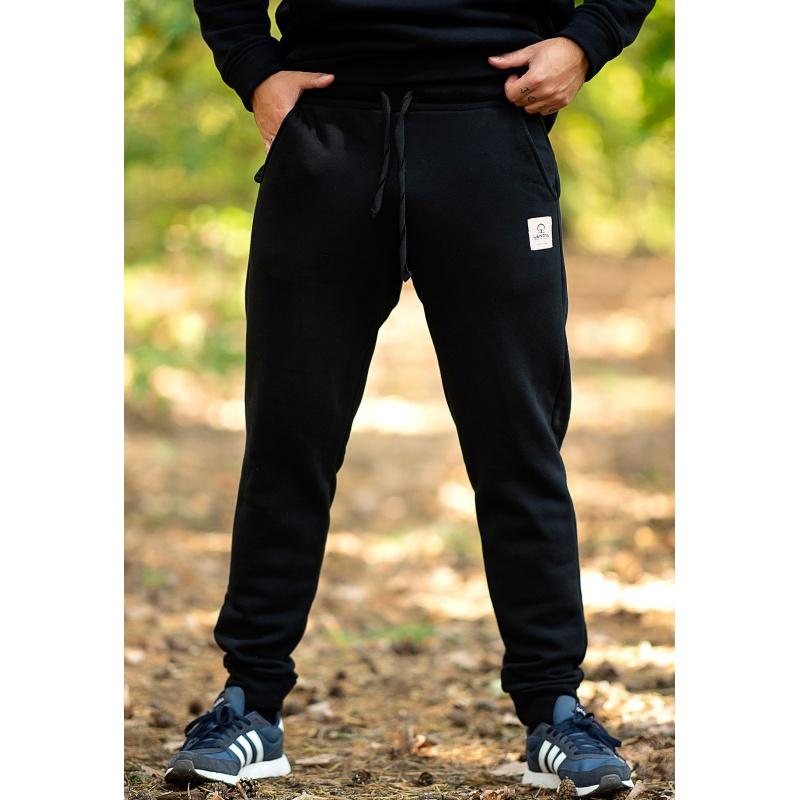 Pánske teplákové nohavice Maks - Color : Black - XL (extra large)