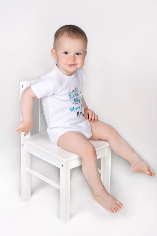 Body s potlačou New Baby Už mám 1 rok modré 80 (9-12m) 4