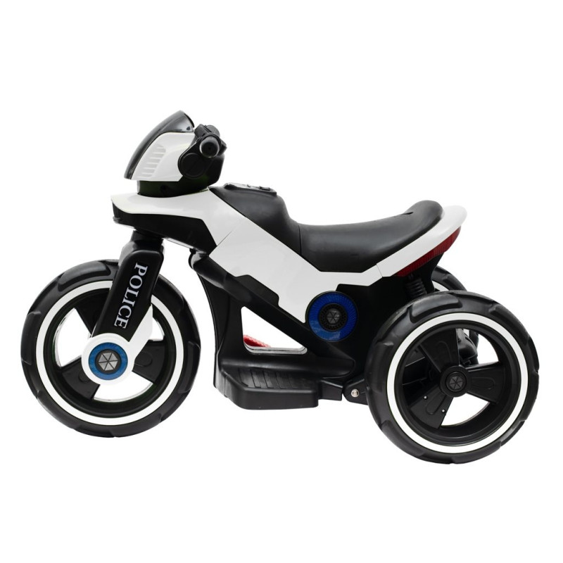 Detská elektrická motorka Baby Mix POLICE biela 1