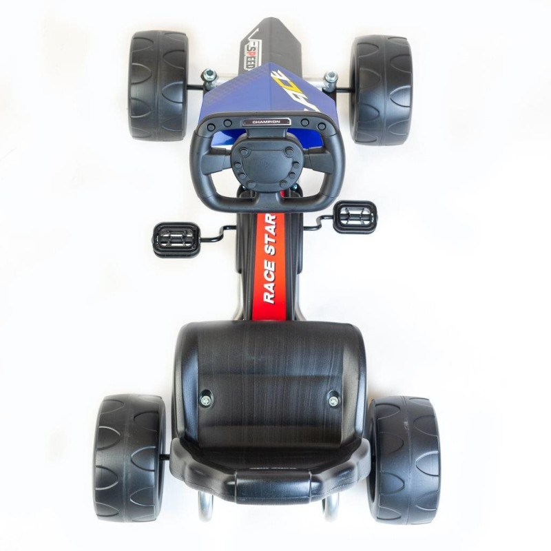 Detská šliapacia motokára Go-kart Baby Mix Speedy červená 3