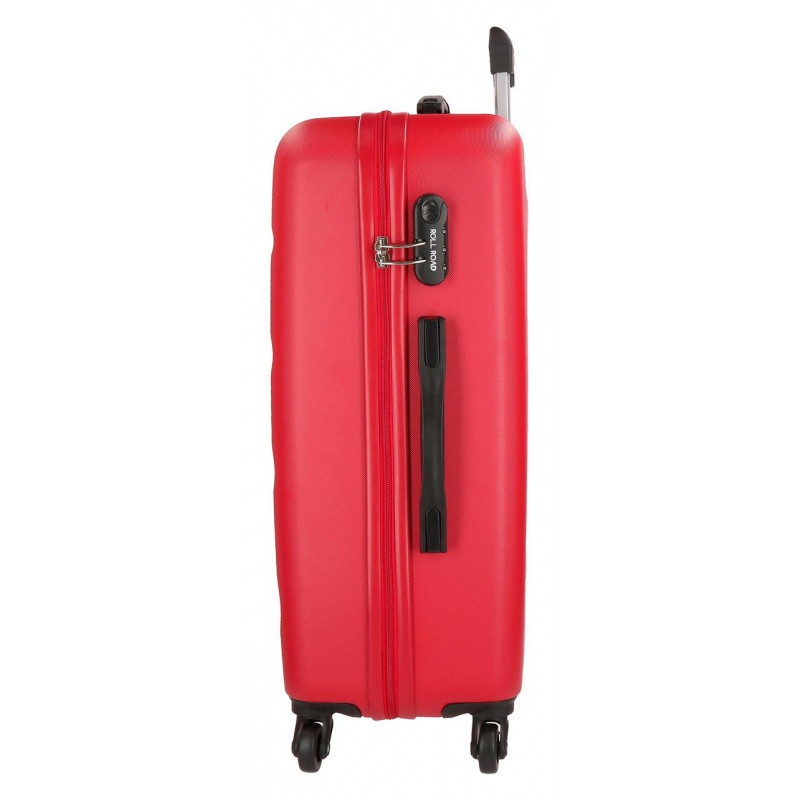 ROLL ROAD Flex Red, Sada ABS cestovných kufrov, 55-65cm, 5849564 1