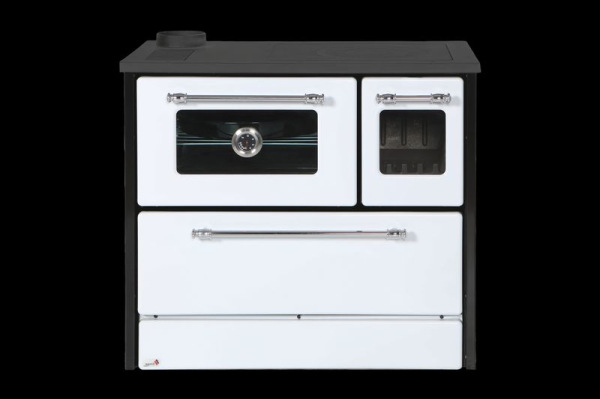 Sporák 701-G OMEGA Kuzine, 9,1 kW, so sklom, biely, ľavý vývod 2
