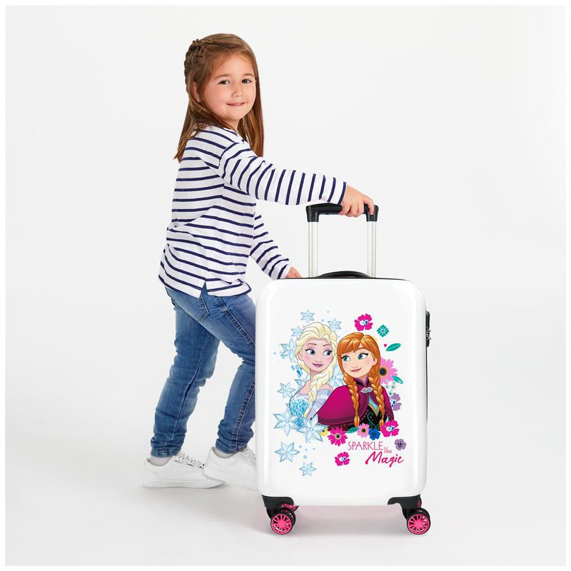 Luxusný detský ABS cestovný kufor DISNEY FROZEN Sparkle, 55x38x20cm, 34L, 2421461 6