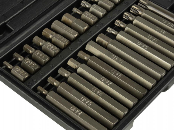 Sada bitov 10 mm, 41-dielna, 6HRAN, TORX, XZN, plastový obal, GEKO 4