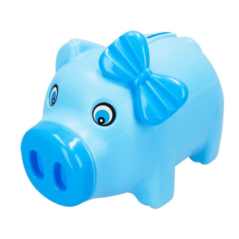 Pokladnička Prasiatko modré 2