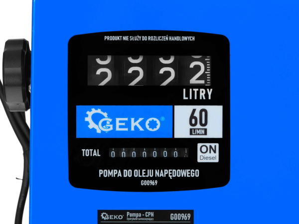 Výdajný stojan CPN na naftu s čerpadlom a počítadlom, 550 W, 60l/min, GEKO 4