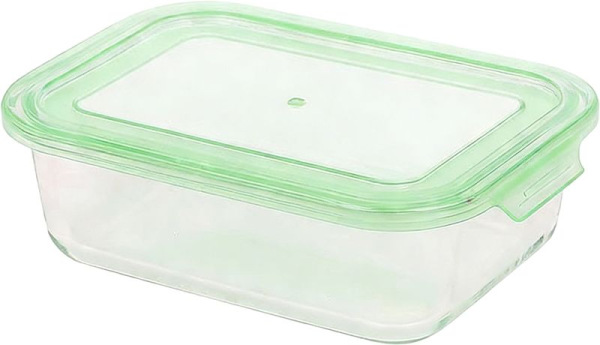 Dóza MagicHome, sklenená, obdĺžníková, 1500 ml, s vekom, non-snap