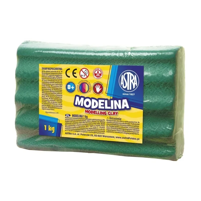 ASTRA Modelovacia hmota do rúry MODELINA 1kg Tmavozelená, 304111008