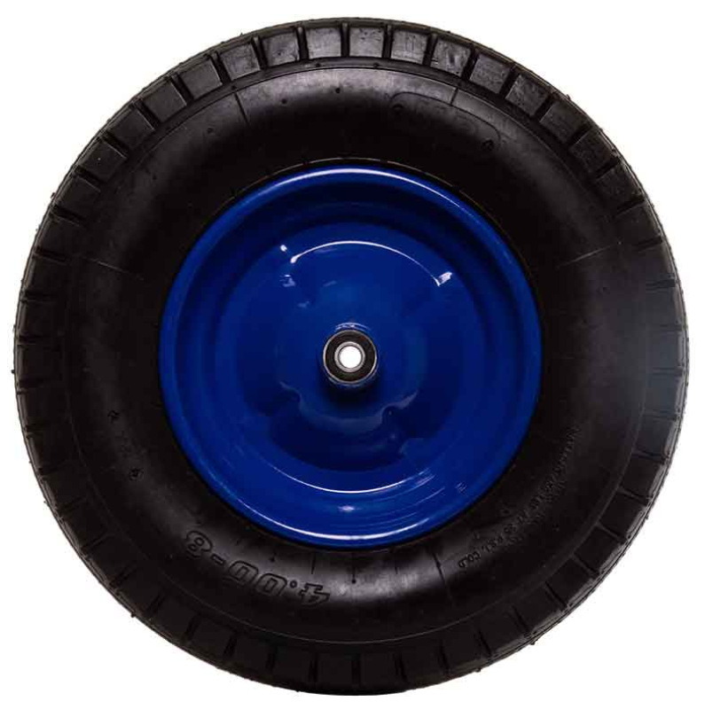 Nafukovacie koleso s ložiskami, otvor 10 mm, priemer 400 mm, šírka 90 mm, modré