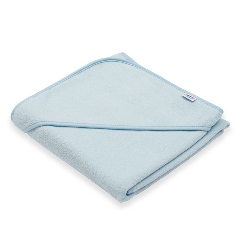 Detská froté osuška s kapuckou New Baby BASIC 80x80 modrá 2