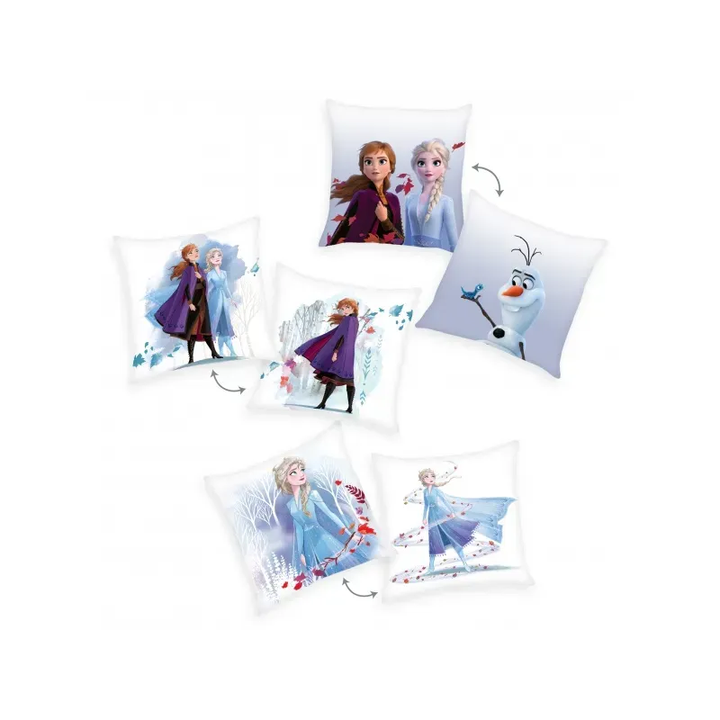 HERDING Obojstranný dekoračný vankúšik 40/40cm DISNEY FROZEN 2