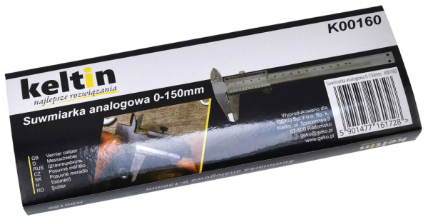 Meradlo posuvné 150/0,02 mm, KELTIN 4
