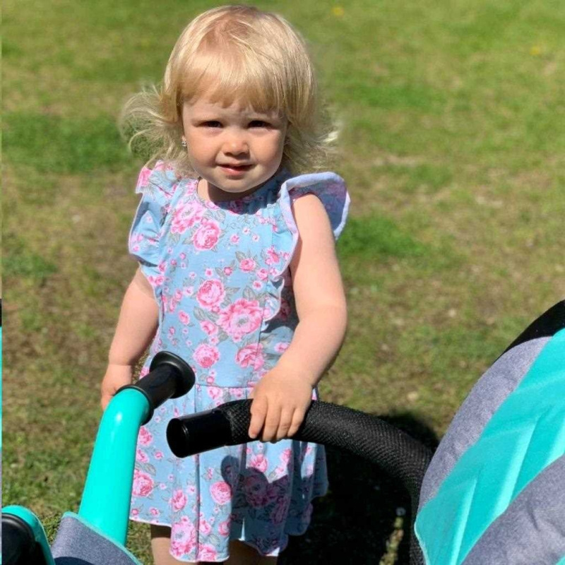 Dojčenské letné bavlnené šatôčky New Baby Roses 56 (0-3m) 4