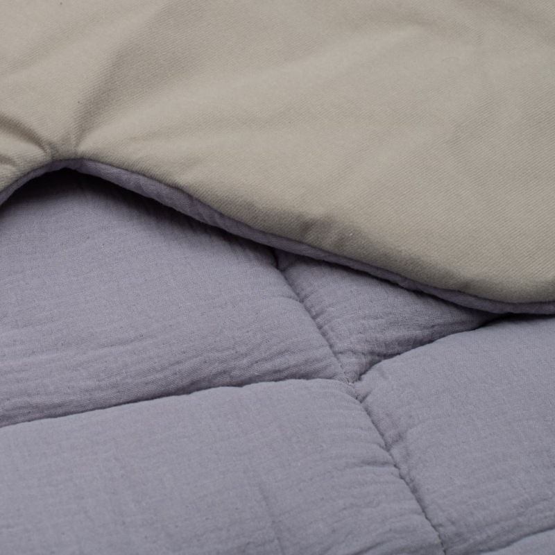 Mušelínová hracia deka New Baby Leaf blue 1