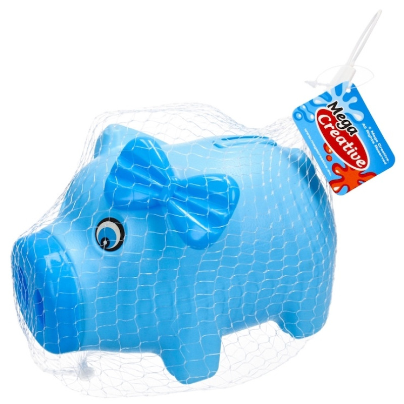 Pokladnička Prasiatko modré 5