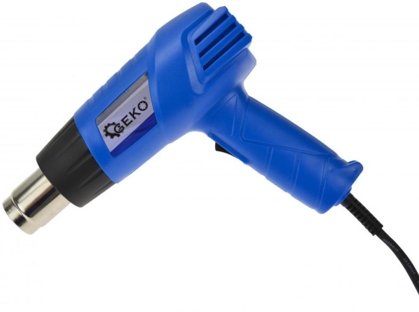 Teplovzdušná pištoľ 2.000 W, 4 dýzy, 2 stupne teploty, 350/550 C°, GEKO 4
