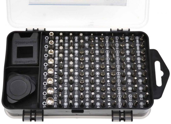 Sada bitov 1/4" s elastickým nadstavcom, 98-dielna, GEKO 3