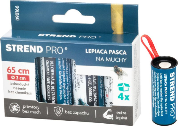 Mucholapka Strend Pro, na muchy, lepový pás, bal. 4ks