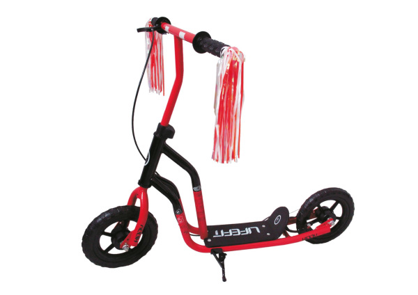 KOLOBEZKA 10" LIFEFIT KIDDY-cervena