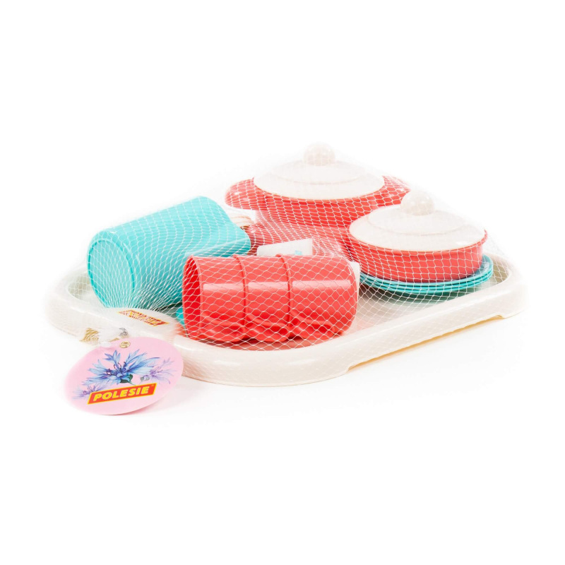 Čajový set pre troch Nastenka s táckou 1