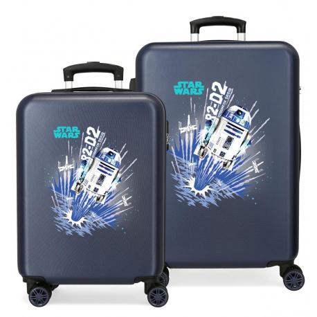 Sada luxusných detských ABS cestovných kufrov STAR WARS Droids, 68cm/55cm, 3461923
