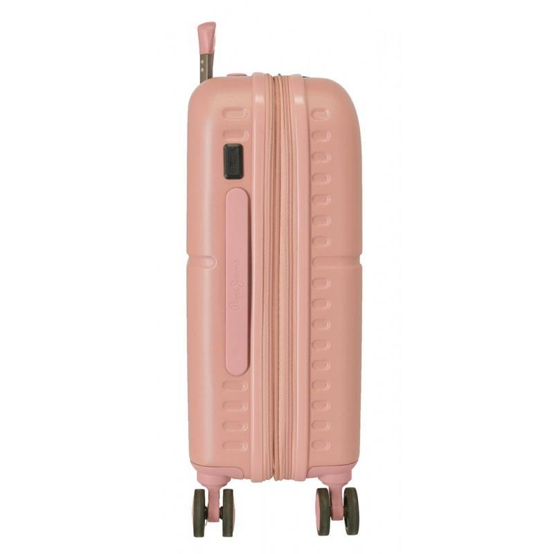 PEPE JEANS Highlight Rosa Claro, ABS Cestovný kufor, 55x40x20cm, 37L, 7688624 (small exp.) 4