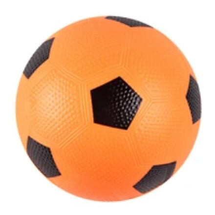 Lopta Fotbal gumová lopta oranžová