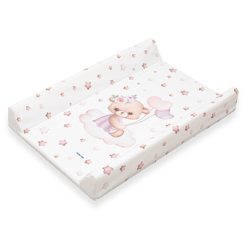 Prebaľovacia podložka Baby Mix Medvedík 47x70cm ružová