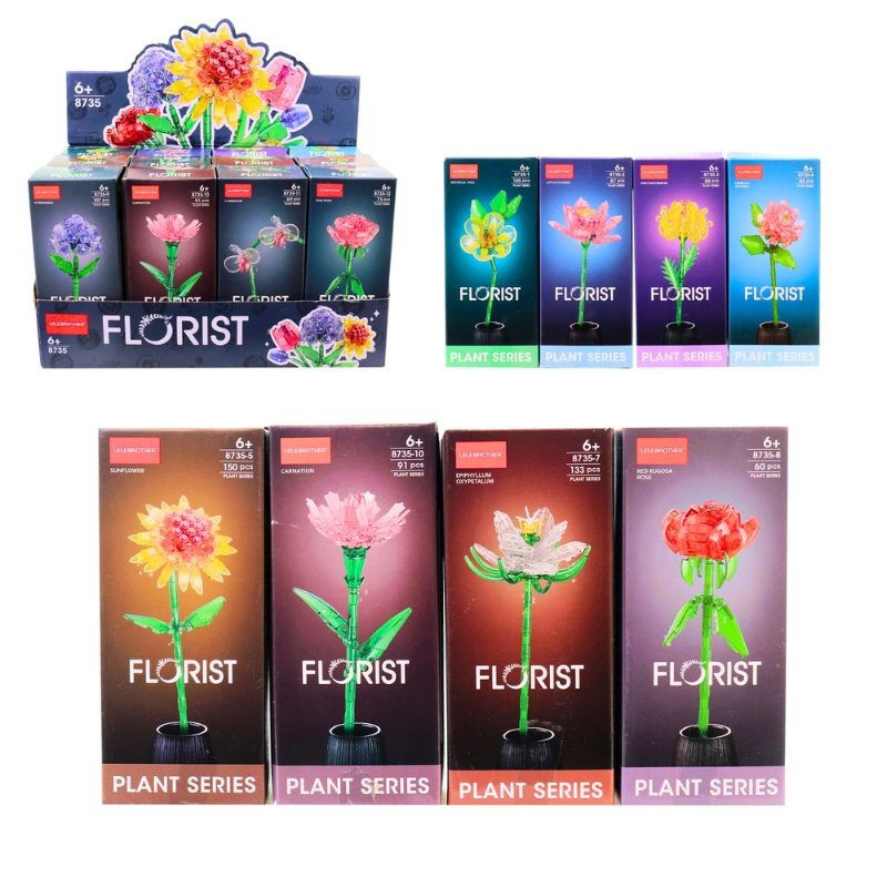 Stavebnica Kvetina - 12 druhov