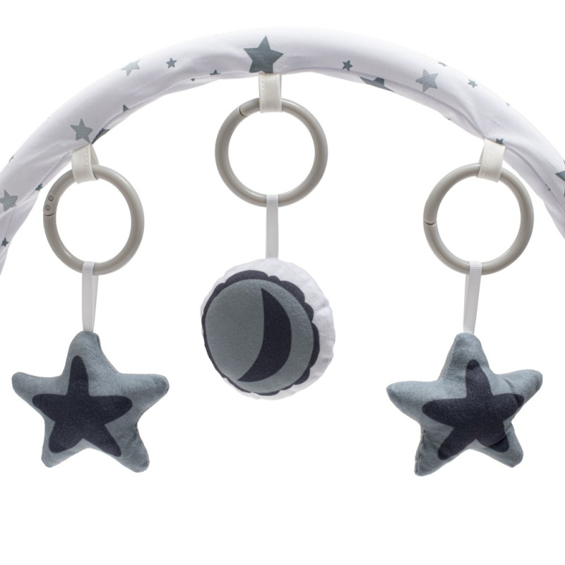 Multifunkčné hojdacie lehátko pre miminko Baby Mix hviezdičky zelené 5