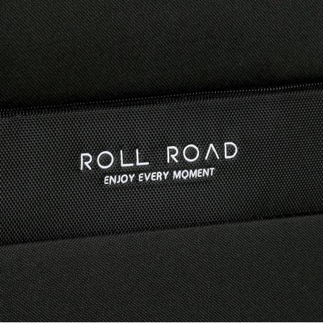 JOUMMA BAGS Textilný kufor ROLL ROAD ROYCE Black / Čierny, 66x43x26cm,64L,5019221 (medium)
