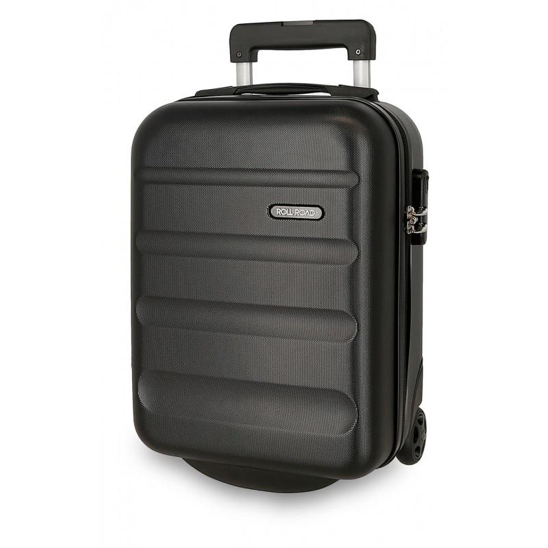 ROLL ROAD Flex Black, Príručný mini cestovný kufor , 40x30x20cm, 24L, 5849960