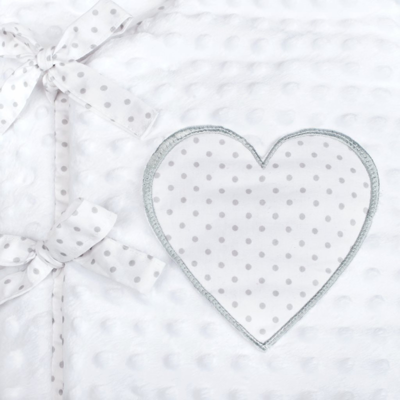 Luxusná šnurovacia Zavinovačka z Minky New Baby biela 75x75 cm 2