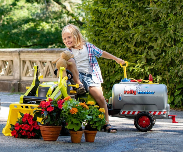 Cisternový voz s pumpou a striekačkou Rolly Toys sivý 5