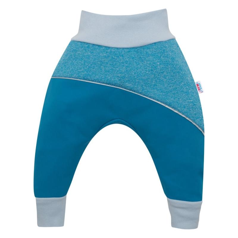 Softshellové dojčenské nohavice modré 68 (4-6m)